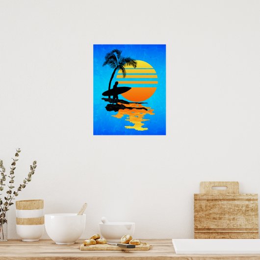 Surfsonnengang Poster (Küche)