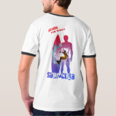 Surfsport | Männerklingeln T-Shirt (Schwarz voll)