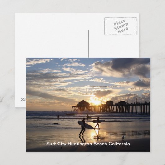 Surfstadt Postkarte (Vorne/Hinten)