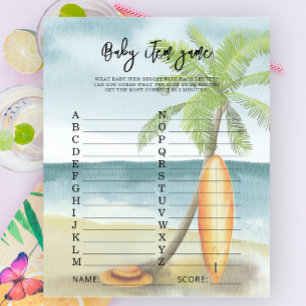 Surfstrand - Baby Item Game. Baby Shower Game