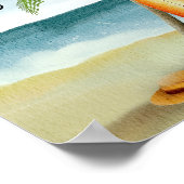 Surfstrand - Büchskarten und Geschenke Poster (Ecke)