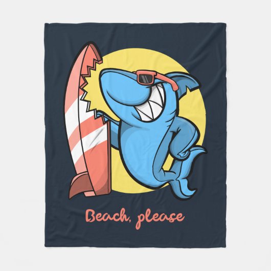 Surfstrand Fleecedecke (Vorderseite)