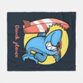 Surfstrand Fleecedecke (Vorderseite (Horizontal))