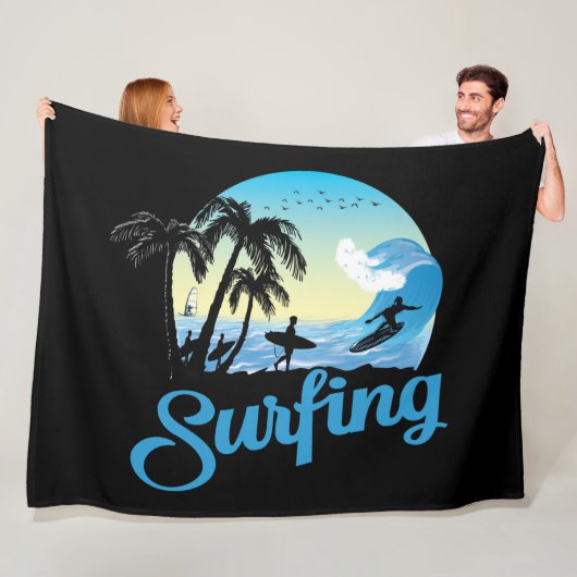 Surfstrand Fleecedecke (Beispiel)