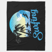 Surfstrand Fleecedecke (Vorderseite)