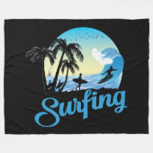 Surfstrand Fleecedecke (Vorderseite (Horizontal))