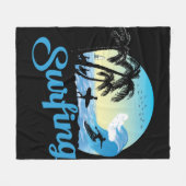 Surfstrand Fleecedecke (Vorderseite (Horizontal))