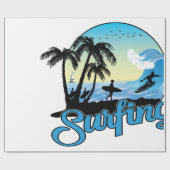 Surfstrand Geschenkpapier (Flach)