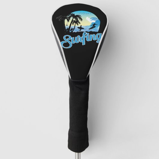 Surfstrand Golf Headcover (Vorderseite)
