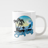 Surfstrand Jumbo-Tasse (Rechts)