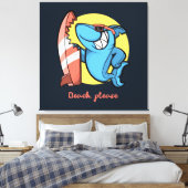 Surfstrand Leinwanddruck (Insitu (Schlafzimmer))
