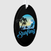 Surfstrand Ornament (Vorderseite)