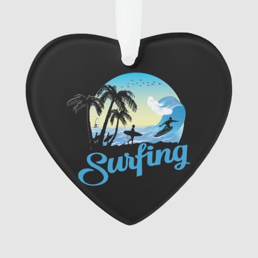 Surfstrand Ornament (Vorderseite)