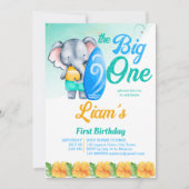 Surfstrand Ozean tropischen Sommer Geburtstag Einladung (Vorderseite)