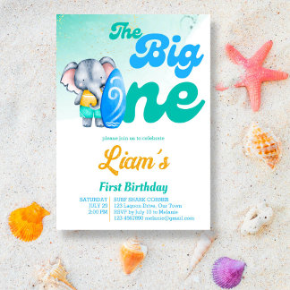 Surfstrand Ozean tropischen Sommer Geburtstag Einladung