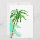 Surfstrand Ozean tropischen Sommer Geburtstag Einladung (Rückseite)