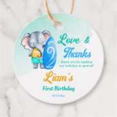 Surfstrand Ozean tropischen Sommer Geburtstag Geschenkanhänger (Vorderseite)