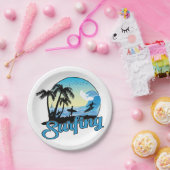 Surfstrand Pappteller (Party)