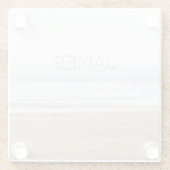 Surfstrand personalisiert glasuntersetzer (Rückseite)