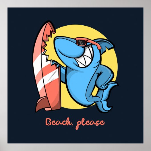 Surfstrand Poster (Vorne)