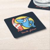 Surfstrand Rechteckiger Pappuntersetzer (angewinkelt)