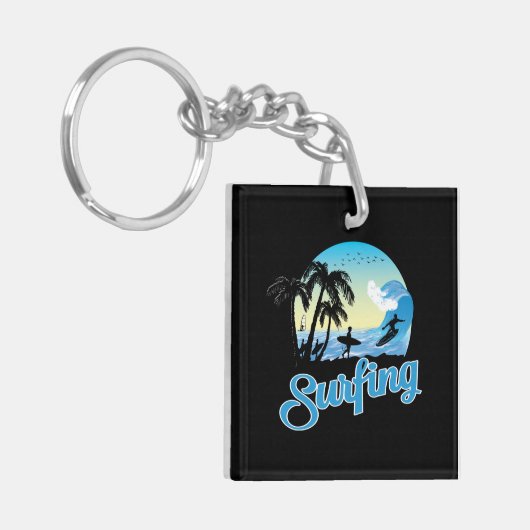 Surfstrand Schlüsselanhänger (Vorderseite links)