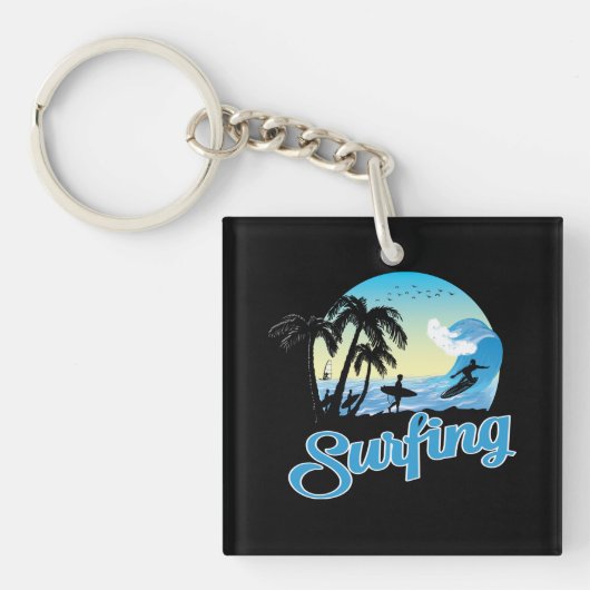 Surfstrand Schlüsselanhänger (Vorderseite)
