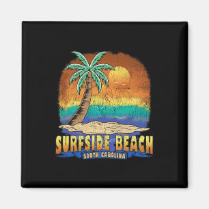 Surfstrand South Carolina Vintag Distressive S Magnet