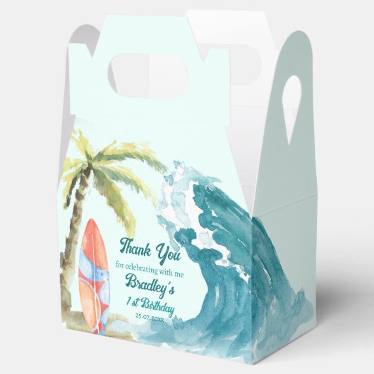 Surfstrand Wasserstrand tropisches Party Geschenkschachtel (Geöffnet)