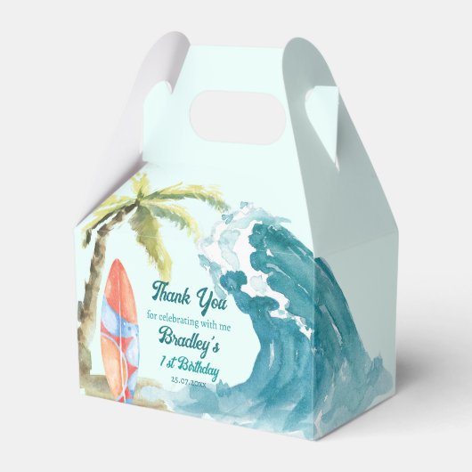 Surfstrand Wasserstrand tropisches Party Geschenkschachtel (Vorderseite)