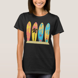 Surfstrand Zeit Meer Surfen Sonne & Sand Palmen T-Shirt