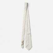 Surfsurfbrett auf Tan Karo Necktie Krawatte (Rückseite)