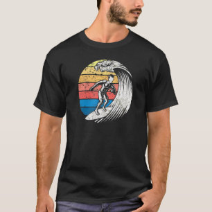 Surfsurfer Sunset Surfboard Wave T-Shirt