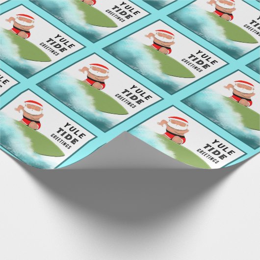 Surfsurfer Weihnachtsgeschenk Geschenkpapier (Ecke)