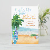 Surft die Crew Kleiner Typ, der zum zweiten Geburt Einladung (Stehend Vorderseite)