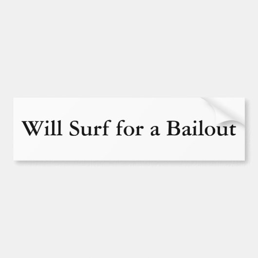 Surft für eine Sicherheitsleistung Autoaufkleber (Vorne)