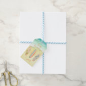 Surft Gastgeschenke auf dem großen Surfer zum Gebu Geschenkanhänger (Mit Garn)