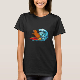 Surftier Capybara-Flüsterer Cavy Nagetier T-Shirt