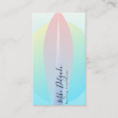 Surftrainer Ombre Surf Board Sunset Rosa Visitenkarte (Vorderseite)