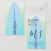Surftrainer Ombre Surf Board Sunset Visitenkarte (Vorne/Hinten)