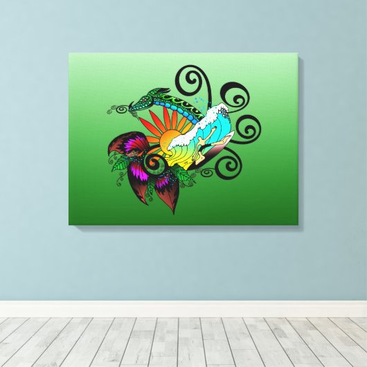 Surfträume Leinwanddruck (Insitu (Holzboden))