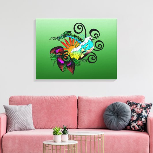 Surfträume Leinwanddruck (Insitu (Wohnzimmer))