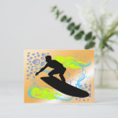 Surfträume Postkarte (Stehend Vorderseite)
