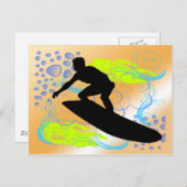 Surfträume Postkarte (Vorne/Hinten)