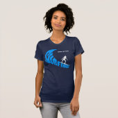 Surfweibchen individuell anpassbar T-Shirt (Vorne ganz)