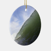 Surfwelle im Grünen Ozean Keramikornament (Rechts)