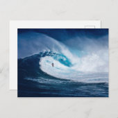 Surfwelle Postkarte (Vorne/Hinten)