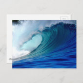 Surfwelle Postkarte (Vorne/Hinten)