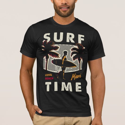 Surfzeit - Tropical Beach Vibes T - Shirt (Vorderseite)