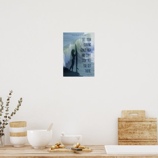 Surfziele! Poster (Küche)